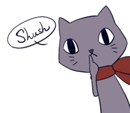 Taciturn cat&Spry dog sticker #9241049