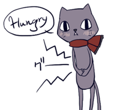 Taciturn cat&Spry dog sticker #9241051