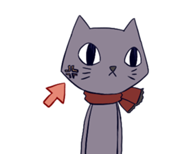 Taciturn cat&Spry dog sticker #9241056