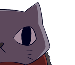 Taciturn cat&Spry dog sticker #9241060