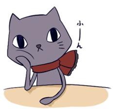 Taciturn cat&Spry dog sticker #9241073