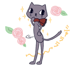 Taciturn cat&Spry dog sticker #9241075