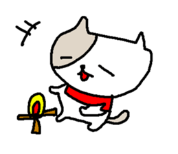 Winter polite cats stickers sticker #9242206