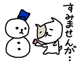 Winter polite cats stickers sticker #9242215