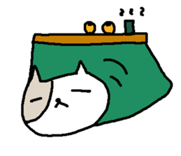 Winter polite cats stickers sticker #9242228