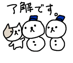 Winter polite cats stickers sticker #9242229