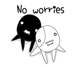 Black and white sometimes bear(Eng) sticker #9242243