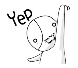 Black and white sometimes bear(Eng) sticker #9242252