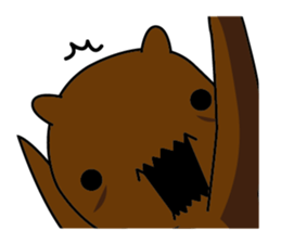 Black and white sometimes bear(Eng) sticker #9242256