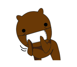 Black and white sometimes bear(Eng) sticker #9242260