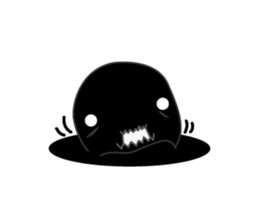 Black and white sometimes bear(Eng) sticker #9242262