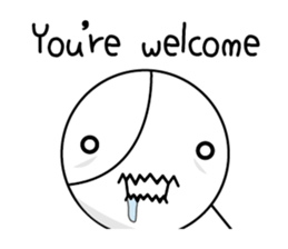 Black and white sometimes bear(Eng) sticker #9242264