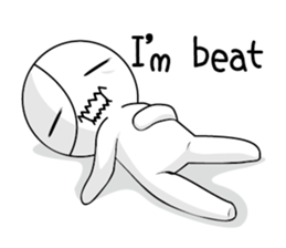 Black and white sometimes bear(Eng) sticker #9242266