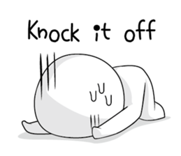 Black and white sometimes bear(Eng) sticker #9242268