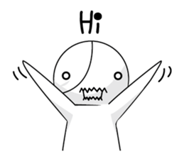 Black and white sometimes bear(Eng) sticker #9242272