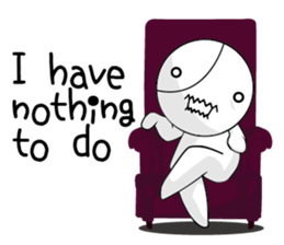 Black and white sometimes bear(Eng) sticker #9242275