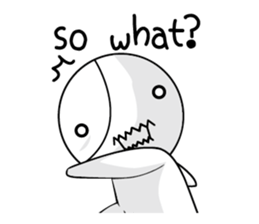 Black and white sometimes bear(Eng) sticker #9242276