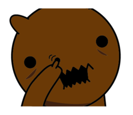 Black and white sometimes bear(Eng) sticker #9242279