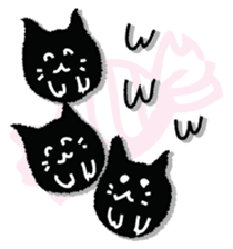 A black cat will answer 2. sticker #9242346