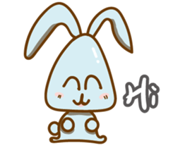 Little Blue rabbit sticker #9242440