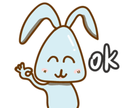 Little Blue rabbit sticker #9242445