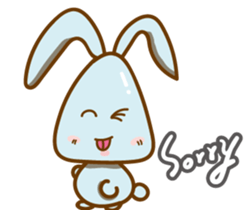 Little Blue rabbit sticker #9242447