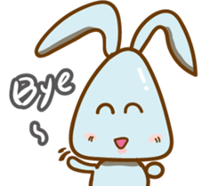 Little Blue rabbit sticker #9242450