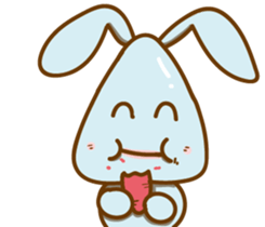 Little Blue rabbit sticker #9242458