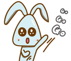 Little Blue rabbit sticker #9242459