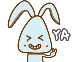 Little Blue rabbit sticker #9242462