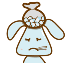 Little Blue rabbit sticker #9242464