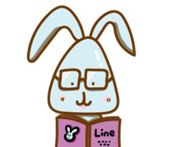 Little Blue rabbit sticker #9242468