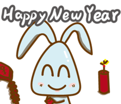 Little Blue rabbit sticker #9242470