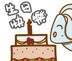 Little Blue rabbit sticker #9242473