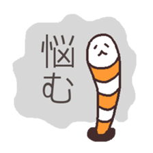 Cute Spotted Garden Eel version 2 sticker #9242731