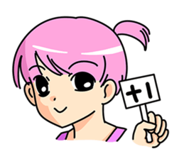 Little naughty girl sticker #9242974