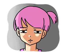 Little naughty girl sticker #9242981