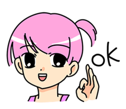 Little naughty girl sticker #9242982