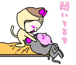 cat & mouse lovelove life sticker #9243287