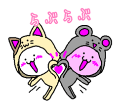 cat & mouse lovelove life sticker #9243289