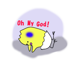 A chick group leader's Hiyoko Cozy Funny sticker #9243463