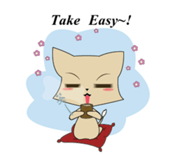 high cat sticker #9243760