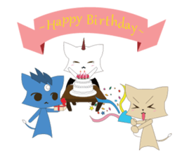 high cat sticker #9243798