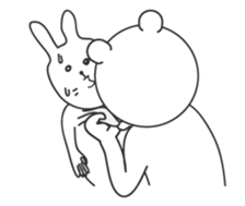 big lips bear4 sticker #9244563