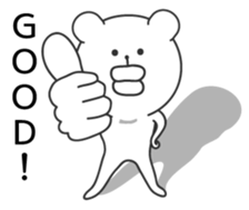 big lips bear4 sticker #9244565