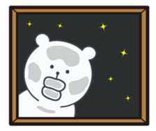 big lips bear4 sticker #9244575