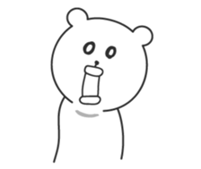 big lips bear4 sticker #9244577