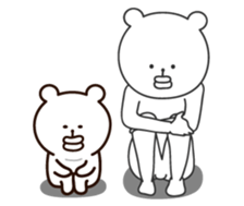 big lips bear4 sticker #9244595