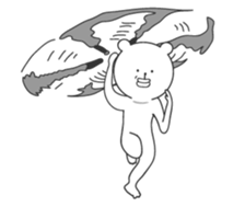 big lips bear4 sticker #9244599