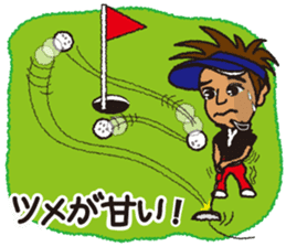Moyoshi's golf sticker2 sticker #9244607